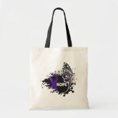 Hoop de vlinder voor huiselijk geweld tote bag (Voorkant)
