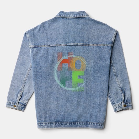hoop denim jacket (Achterkant)