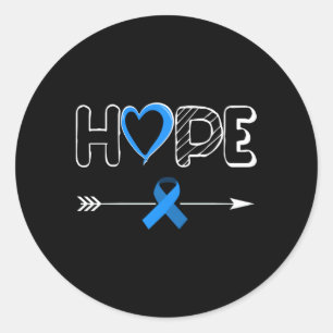 Hoop Diabetes Blue Ribbon Diabetes Awareness Ronde Sticker