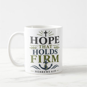 Hoop Die Vast Houdt Esthetische Christelijke Citaa Koffiemok