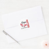 Hoop doet ertoe Botkanker van de vlinder Ronde Sticker (Envelop)