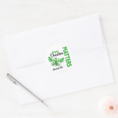 Hoop doet ertoe vlinderorgaandonatie ronde sticker (Envelop)