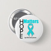 Hoop doet iets aan de bewustwording van koolstofve ronde button 5,7 cm (Voorkant /achterkant)