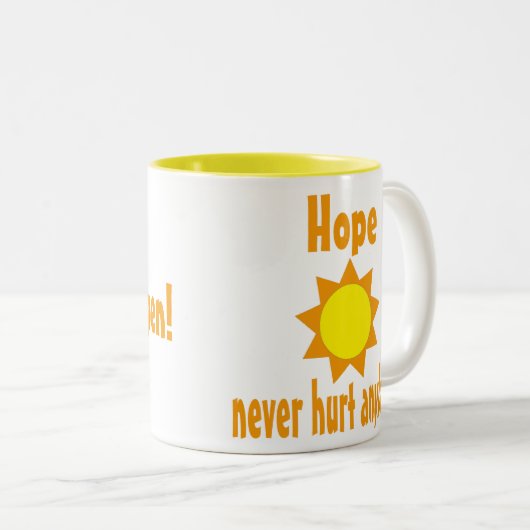 Hoop doet niemand Mok pijn (Voorkant rechts)