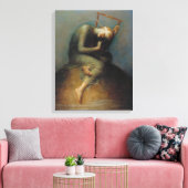 Hoop (door George Frederick Watts) Canvas Afdruk (Insitu (Woonkamer))