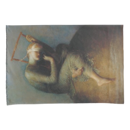 Hoop (door George Frederick Watts) Kussensloop (Voorkant-Rechts)