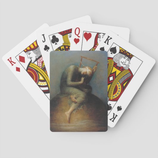 Hoop (door George Frederick Watts) Pokerkaarten (Achterkant)