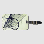 Hoop Dreams Basketbal  Bagagelabel (Voorkant (horizontaal))