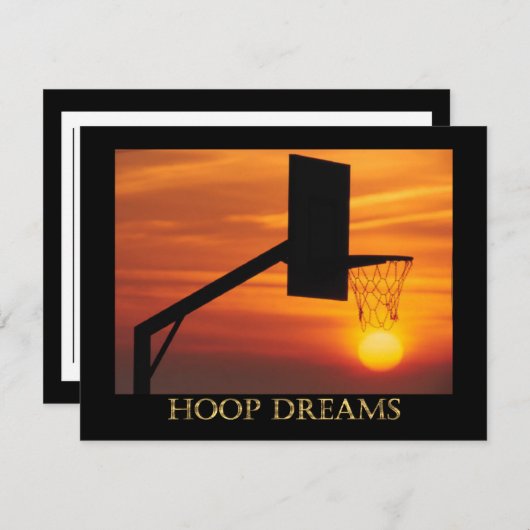 HOOP DREAMS KAART (Voorkant / Achterkant)