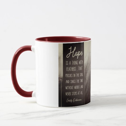 HOOP EEN ding met veren Mok (Links)