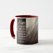 HOOP EEN ding met veren Mok (Voorkant links)