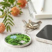 Hoop een grote Premium Round Sleutelhanger (Zijkant)
