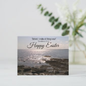 Hoop en aanmoediging Bijbel Verse Ocean Foto Briefkaart (Staand voorkant)