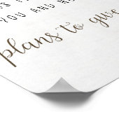 Hoop en een toekomstige Bijbelversie Poster (Hoek)