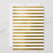 Hoop en gejuich | Minimaal wit en goud nieuwjaar Feestdagenkaart (Achterkant)