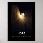 Hoop en geloof, demotiverend poster (Voorkant)