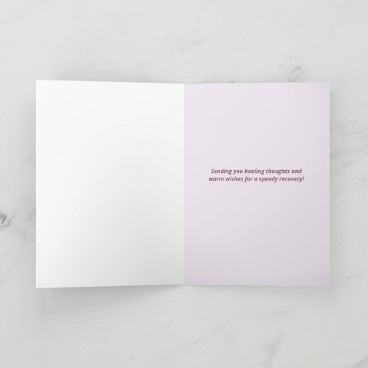 Hoop en herstel Beterschap Wenskaart Kaart (Binnen)