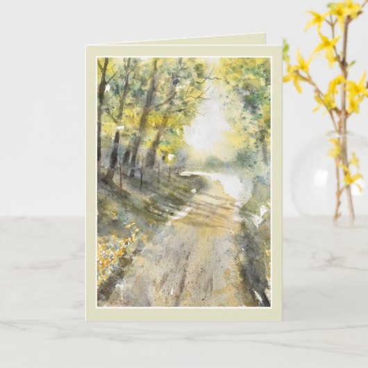 Hoop en herstel kanker patiënt kaart (Gele Bloem)