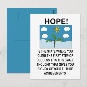 Hoop en Inspiratie Motiverend Briefkaart