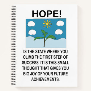 Hoop en Inspiratie Motiverend Notitieboek