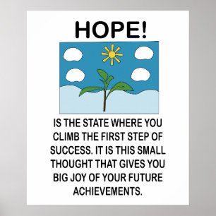 Hoop en Inspiratie Motiverend Poster