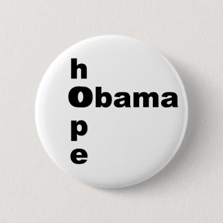 Hoop en Obama Ronde Button 5,7 Cm