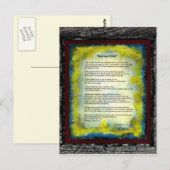 Hoop en reliëf briefkaart (Voorkant / Achterkant)