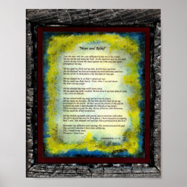 Hoop en reliëf poster