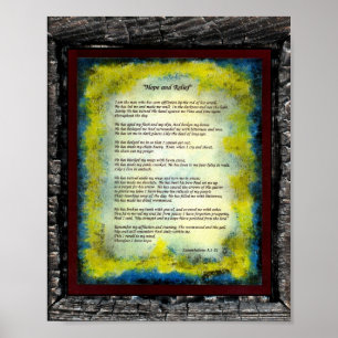 Hoop en reliëf poster