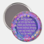 Hoop en schoonheid terug in de wereld magneet (Voorkant / Achterkant)