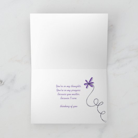 hoop en seringen kaart (Binnen)