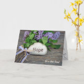 hoop en seringen kaart (Gele Bloem)