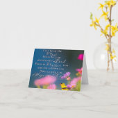 Hoop en toekomst bloemen en vogel kaart (Gele Bloem)