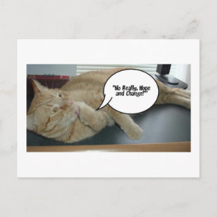 Hoop en verandering briefkaart