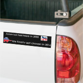 Hoop en verandering bumpersticker (Op Truck)