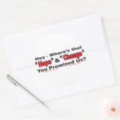 Hoop en verandering ronde sticker (Envelop)