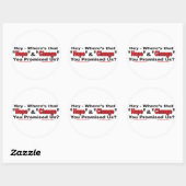 Hoop en verandering ronde sticker (Vel)