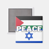 Hoop en vrede in het Midden-Oosten Magneet (Voorkant / Achterkant)