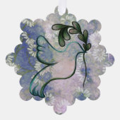 Hoop en vrede ornament kaart (Voorkant)