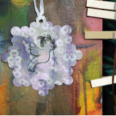 Hoop en vrede ornament kaart