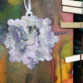 Hoop en vrede ornament kaart