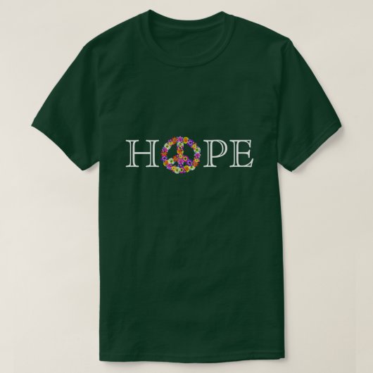Hoop en vrede t-shirt (Design voorkant)