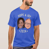 Hoop en vreugde - Harris Walz T-shirt (Voorkant)