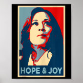 Hoop en vreugde Kamala Harris Obama 47ste stemport Poster (Voorkant)