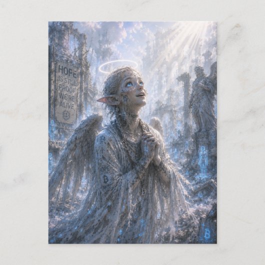 Hoop / Engel / Hemelse Ruïnes Briefkaart (Voorkant)