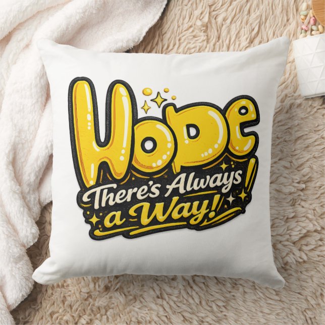 ✨💛 “Hoop — Er is Altijd een Manier!” 🌟🛋️ Kussen (Deken)