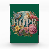 Hoop Floral Typography met Vogels en Botanische Fotoblokken (Voorkant)