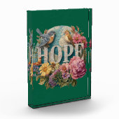 Hoop Floral Typography met Vogels en Botanische Fotoblokken (Links)