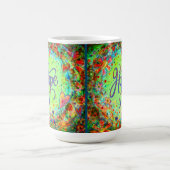 Hoop  Floral Whimsical Inspirerend Groen Koffiemok (Center)