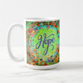 Hoop  Floral Whimsical Inspirerend Groen Koffiemok (Links)